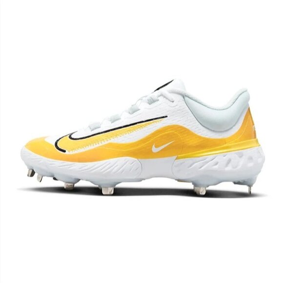 Nike Mens Alpha Huarache Elite 4 Metal Baseball Cleats DR6851-100 Yellow Size 7 - Picture 3 of 10